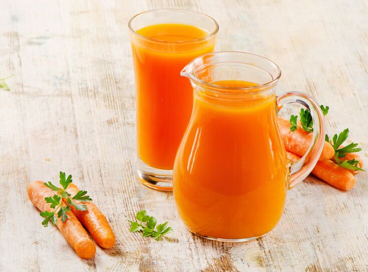 сок от моркови за бръчки около очите